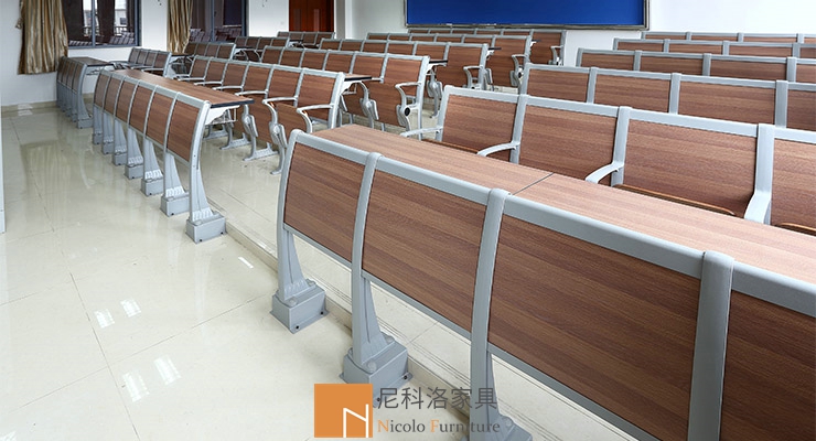 广州医科大学阶梯铝合金课桌椅案例