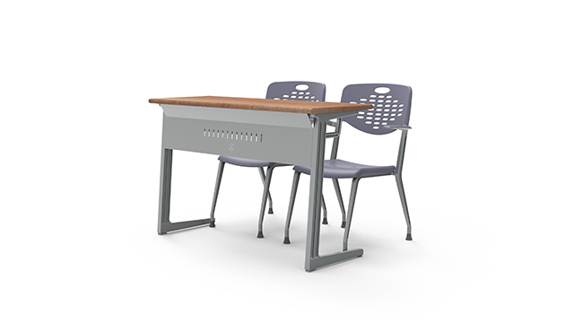 双人活动式课桌椅1.2米双人培训桌